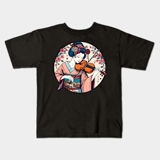 Violin geisha Kids T-Shirt